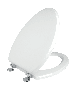 Κάλυμμα Λεκάνης WC Polyester B.T Λευκό 43-49x36cm Οπές 11-20cm Ideal Standard Capri-Cesame Erica-Fenise Elvit 0099