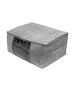 Θήκη Αποθήκευσης 60x45x30cm Non Wooven Υφασμάτινη με Διπλό Φερμουάρ Grey Estia Home Art 03-5719
