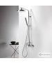 Μπαταρία Ντουζιέρα με Κεφαλή και Κολώνα μη ρυθμιζόμενου ύψους Tonda Chrome 145066-100