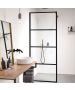 Orabella Lines Black matt 70 cm - Καμπίνα ελεύθερης τοποθέτησης με βραχίονα στήριξης τοίχου 30467