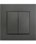 Διακόπτης Χωνευτός K/M Ανθρακί Ματ Makel Lillium Natural Kare 32050103