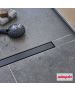 Επιδαπέδιο Κανάλι Ντουζιέρας Venisio Slim 50εκ. Wirquin Black Matt VS500-401