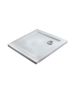 Olympia Slim - Τετράγωνη Λεπτή Ντουζιέρα Πορσελάνης Μπάνιου 90X90X5.5 40106