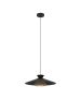 Φωτιστικό Κρεμαστό Μονόφωτο 1xE27 Ø500xH1100mm Μέταλλο-Μαύρο-Ορείχαλκος Eglo Grizedale 43885
