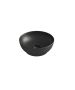 Olympia Trend Round 02 Black matt - Νιπτήρας Επικαθήμενος χωρίς βαλβίδα 60119