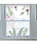 Tropical Flowers αυτοκόλλητα βινυλίου για τζάμι Ango 64017
