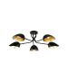 KQ 2759/5 ELIA BLACK AND ANTIQUE BRASS CEILING LAMP Ζ3 HOMELIGHTING 77-8103
