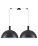 SE21-BL-4-BL2-MS50 ADEPT TUBE Black Metal Shade Pendant+ HOMELIGHTING 77-8504