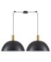 SE21-GM-4-BL2-MS50 ADEPT TUBE Gold Matt Pendant Black Metal Shade+ HOMELIGHTING 77-8595