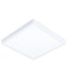 Πλαφονιέρα Λευκή Τετράγωνη 28,5cm IP44 LED Panel 20w 3000K 2400lm Eglo Fueva 5 99268