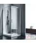 Καμπίνα ντουζιέρας Γωνιακής Εισόδου Corner Entry 100x80 (97-99 x 77-79 εκ), Starlet Clear Chrome CS10080T-100