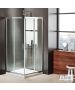 Καμπίνα ντουζιέρας Γωνιακής Εισόδου Corner Entry 110x110 (107-109 x 107-109 εκ.), Axis Clean Glass Chrome CX110C-100