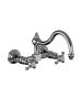 Horus Montmartre Classic Collection - 2 Hole Wall Mounted Kitchen Mixer / No Waste - Chrome 07.102-CH