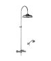 Horus Montmartre Classic Collection - Complete Wall Shower Mixer Centers 175 ± 30 Mm, Showerhead Ø 220 Mm - Chrome 07.544-CH