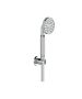 Horus Zéphyr Classic Collection - Wall Shower Set with Handspray, Wall Hook - Ice White 16.582-BI