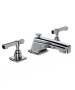 Horus Zéphyr Classic Collection - 3 Hole Basin Set with Pop-up Waste - Ice White 17.260-BI