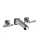 Horus Zéphyr Classic Collection - Concealed Wall Mounted 3 Hole Basin Set - Matt Black 17.263-NO