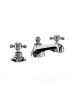 Horus Ascott Classic Collection - 3 Hole Basin Set Small Spout with Pop-up Waste, Flexible Hoses - Chrome 20.260-CH