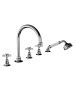 Horus Coventry Classic Collection - 5 Hole Deck Bath / Shower Set - Polished Nickel 28.467-NB