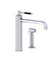 Horus Minoé Contemporary Collection - Single Lever Kitchen Mixer, Swivel Spout / No Waste - Matt Black 37.723-NO