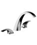Horus Nouvelle Vague “part of Contemporary Collection - 3 Hole Basin Set with Pop-up Waste - Chrome 40.260-CH