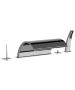 Horus Nouvelle Vague “part of Contemporary Collection - 5 Hole Deck Mounted Bath/shower Mixer Set - Satin Brass 40.767-LS