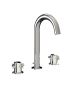 Horus Minoé Contemporary Collection - 3 Hole Basin Set - Satin Brass 47.260-LS
