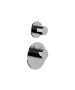 Horus Minoé Contemporary Collection - Trim for Thermostatic Mixer - Satin Brass 47.521-LS