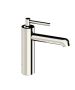 Horus Minoé Contemporary Collection - Single Lever Basin Mixer - with Drain Valve with Cover - Matt Black 47.709-NO