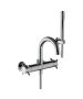 Horus Minoé Contemporary Collection - Complete Set : Complete Exposed Thermostatic Wall Bath-shower Mixer - Chrome 47.714-CH