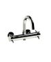 Horus Minoé Contemporary Collection - Complete Exposed Thermostatic Wall Bath-shower Mixer - Satin Brass 47.784-LS