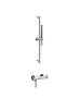 Horus Minoé Contemporary Collection - Complete Set : Exposed Thermostatic Wall Bathshower Mixer - Satin Brass 47.795-LS