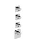 Horus Naja Contemporary Collection - Trim for Thermostatic Mixer. - Matt Black 48.523-NO