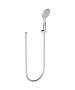 Horus Naja Contemporary Collection - Wall Hook with Handshower and Flexible Hose - Satin Brass 48.582-LS