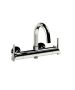 Horus Minoé Contemporary Collection - Complete Exposed Thermostatic Wall Bath-shower Mixer - Satin Brass 49.784-LS