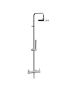 Horus Minoé Contemporary Collection - Complete Exposed Thermostatic Wall Shower Set - Matt Black 49.797-NO