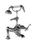 Horus Montmartre Classic Collection - Complete Deck Bath / Shower Mixer / Medium Height Cradle - Matt Nickel 50.435-NM