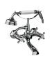 Horus Ascott Classic Collection - Wall Bath/ Shower Mixer Complete - Matt Nickel 62.414-NM