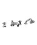 Horus Ascott Classic Collection - 4 Hole Deck Bath/ Shower Set - Polished Nickel 62.466-NB
