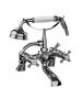 Horus Ascott Classic Collection - Deck Bath / Shower Mixer Complete - Polished Nickel 62.485-NB