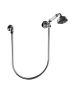 Horus Ascott Classic Collection - Wall Shower Set with Wall Hook, Flexible Hose and Handspray - Matt Nickel 62.589-NM