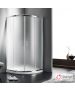 Ημικυκλική καμπίνα ντουζιέρας QUADRANT 90 (87-89εκ.), Starlet Fabric Chrome QS90F-100