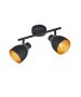 Φωτιστικό Σποτ Δίφωτο 2xE14 10xW28xH20cm Μέταλλο Μαύρο Ματ Trio Lighting RL Punch R80812032