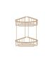 Sanco Shower Baskets Διπλή γωνιακή Θήκη Μόκα ματ 00009-M103