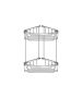 Sanco Shower Baskets Διπλή γωνιακή Θήκη Χρώμιο 00009-Α03