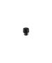 Sanco Bath Robe Hook & Door Stop Επιδαπέδιο Στοπ πόρτας PVD gun metal γυαλιστερό 00252-PVD-05PL