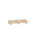Sanco Bath Robe Hook & Door Stop Τριπλό Άγκιστρο Μόκα ματ 00683-M103