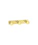 Sanco Bath Robe Hook & Door Stop Τριπλό Άγκιστρο PVD χρυσό ορείχαλκο γυαλιστερό 00683-PVD-02PL