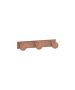 Sanco Bath Robe Hook & Door Stop Τριπλό Άγκιστρο Χάλκινο ματ 00683-Μ26