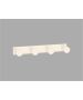 Sanco Bath Robe Hook & Door Stop Τετραπλό άγκιστρο Μπεζ ματ 00684-Μ102